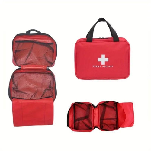 173pcs Large First Aid Kit: Portable Bag
